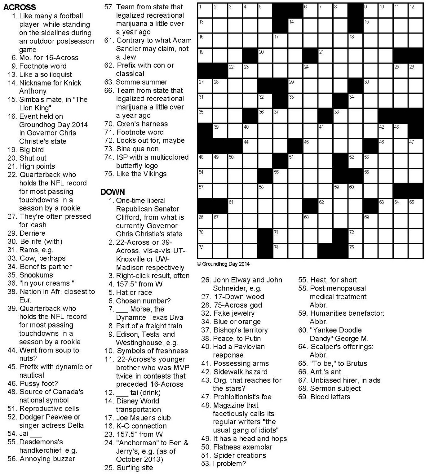 challenging crossword puzzles printable