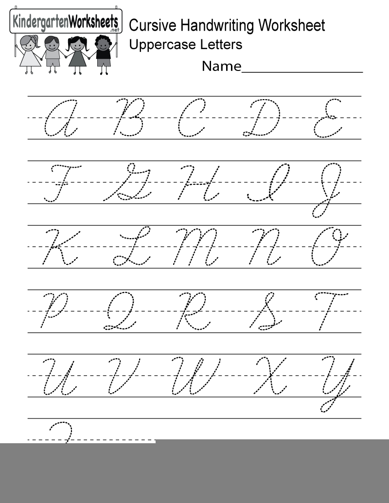 free printable cursive worksheets