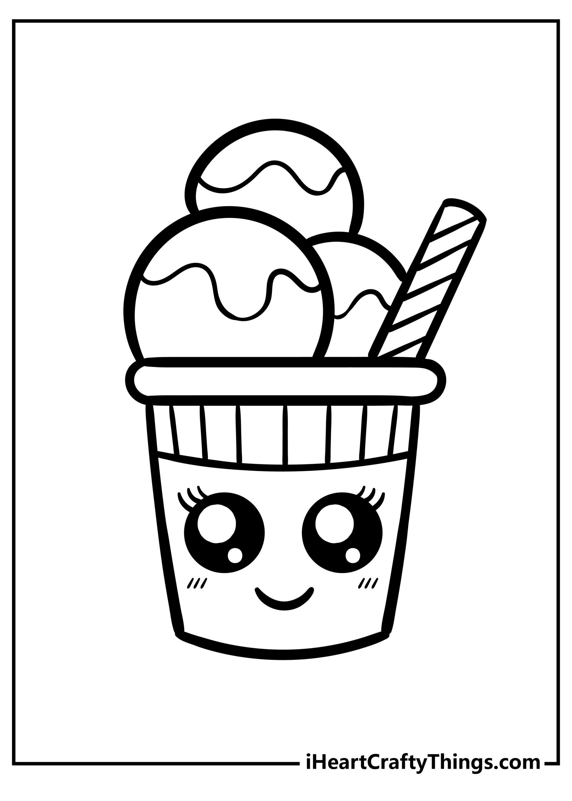 Printable Cute Food Coloring Page Updated 2023 Coloring Nation