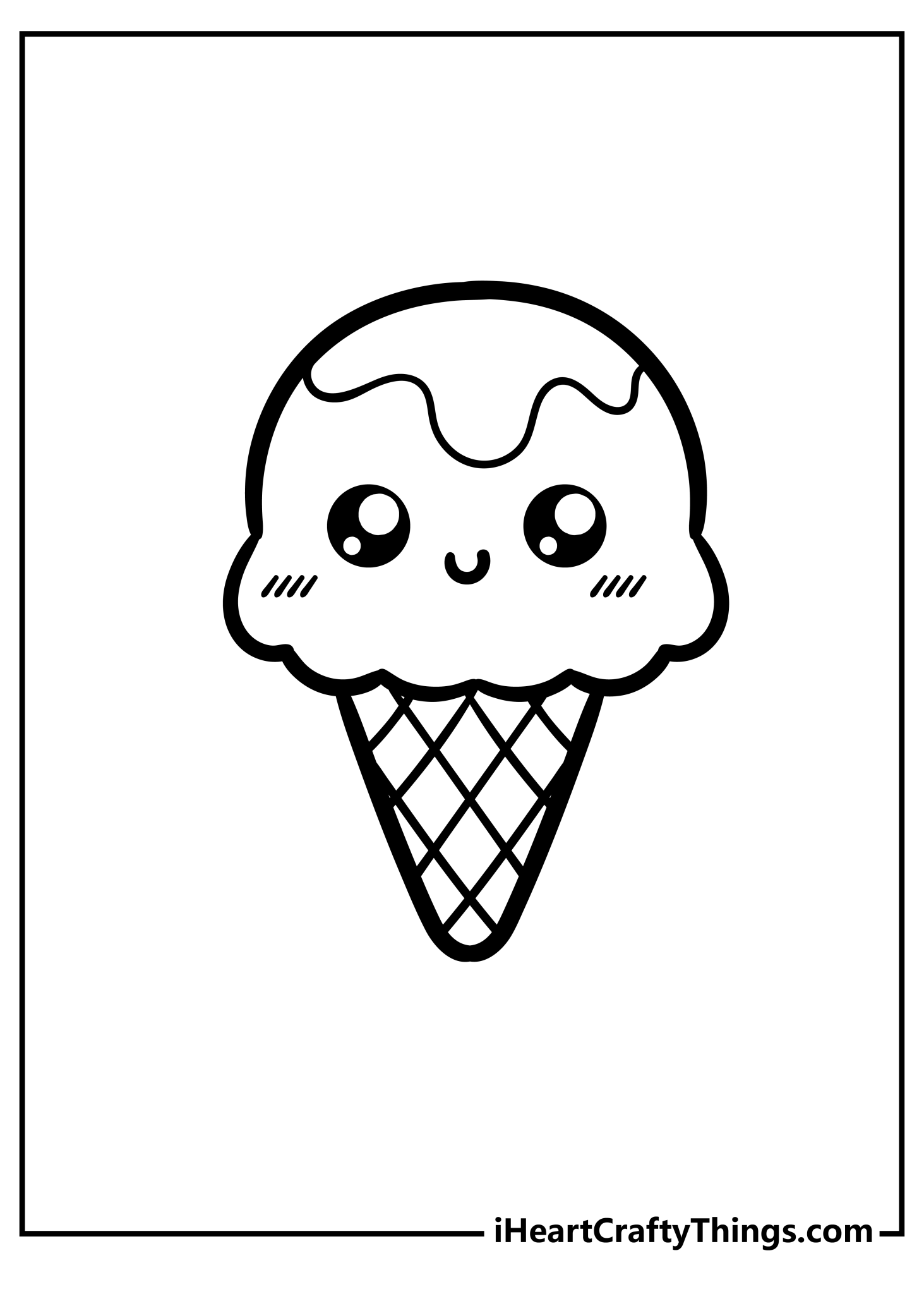 cute food coloring pages for kids easy