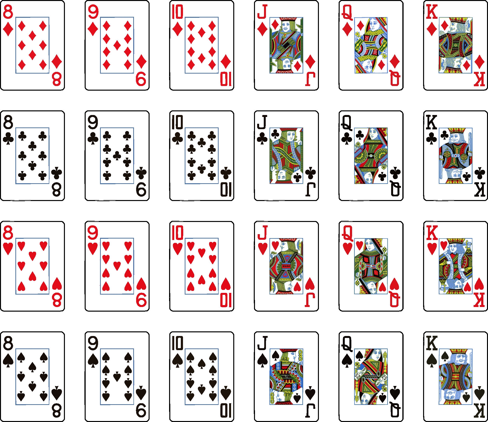 Printable Deck Of Playing Cards Printable JD