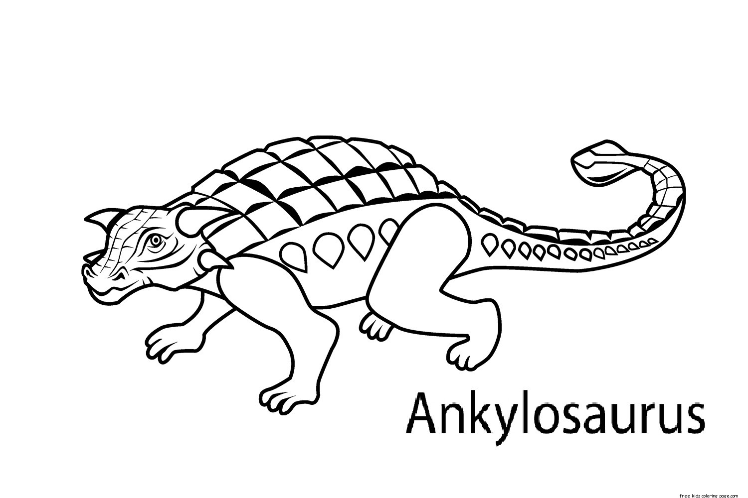 Dinosaur Color Pages Printable