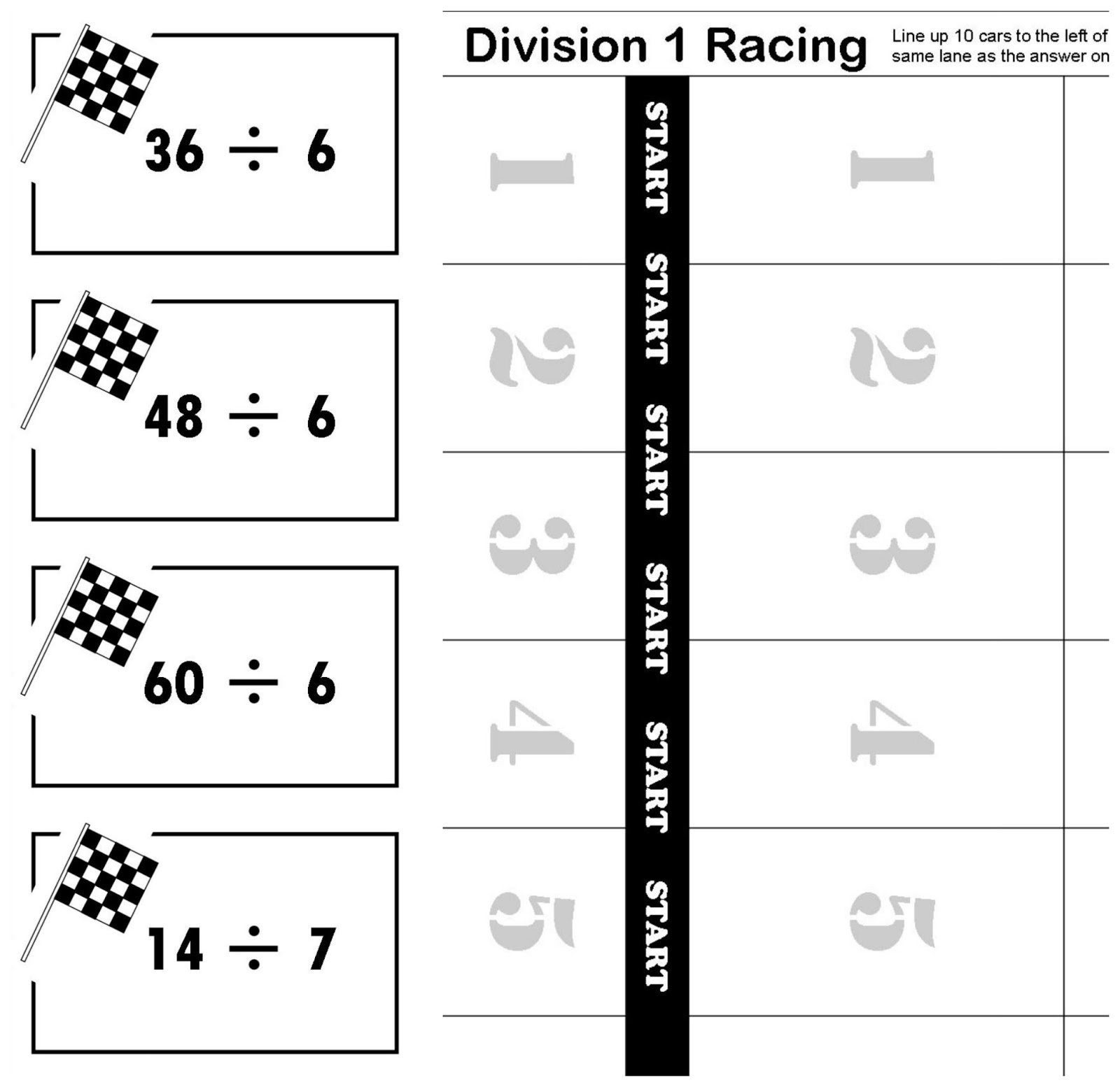 printable division games
