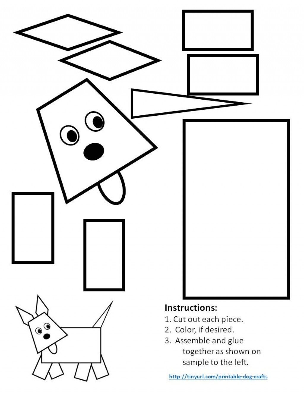 printable dog craft