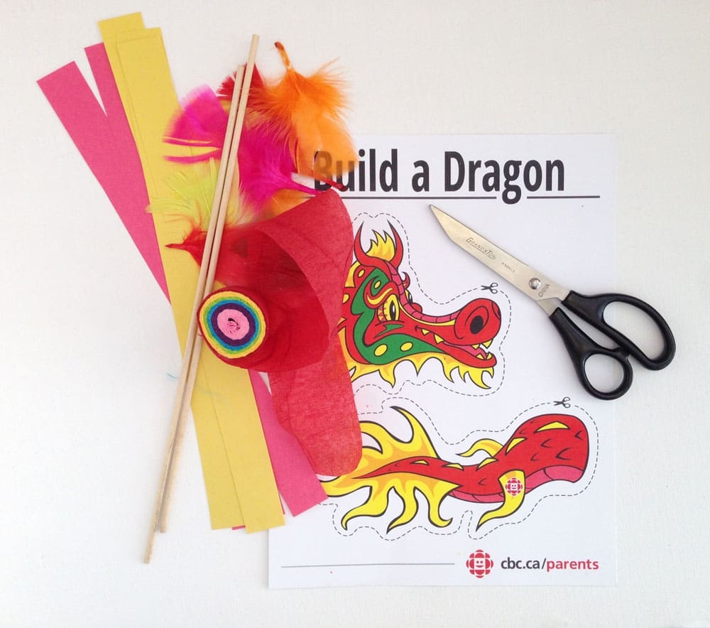 Printable Dragon Craft For Lunar New Year Play CBC Parents