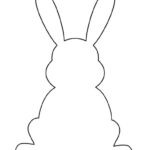 Printable Easter Bunny Stencil Printable JD