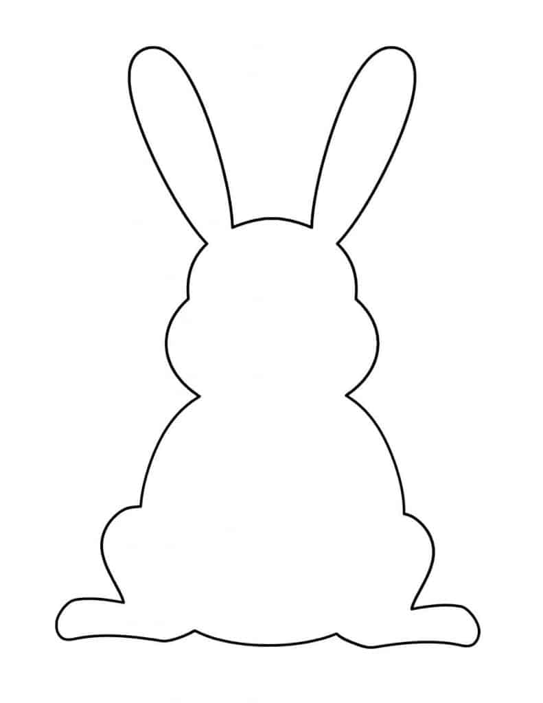 Printable Easter Bunny Stencil Printable JD