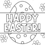 Printable Easter Coloring Page Happy Easter 9 Easter Coloring Pages