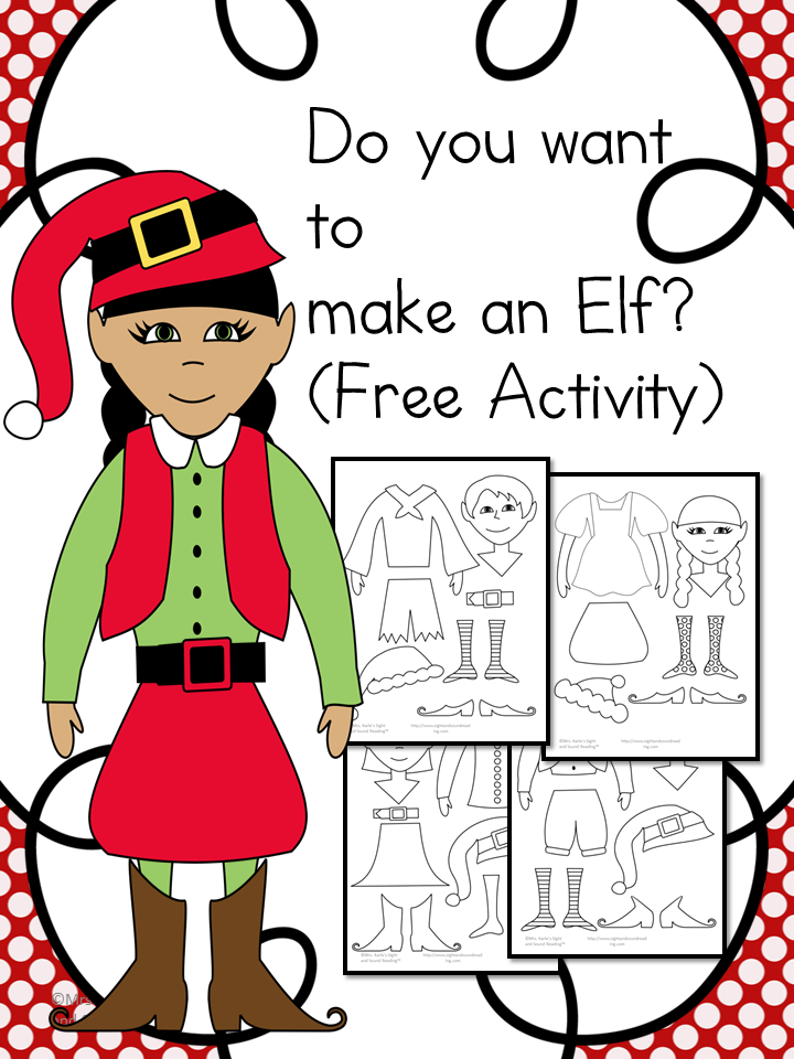 Printable Elf Craft For Kids The Homeschool Village