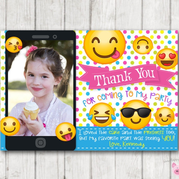 Printable Emoji Glitter Justice Thank You Cards Happy Barn