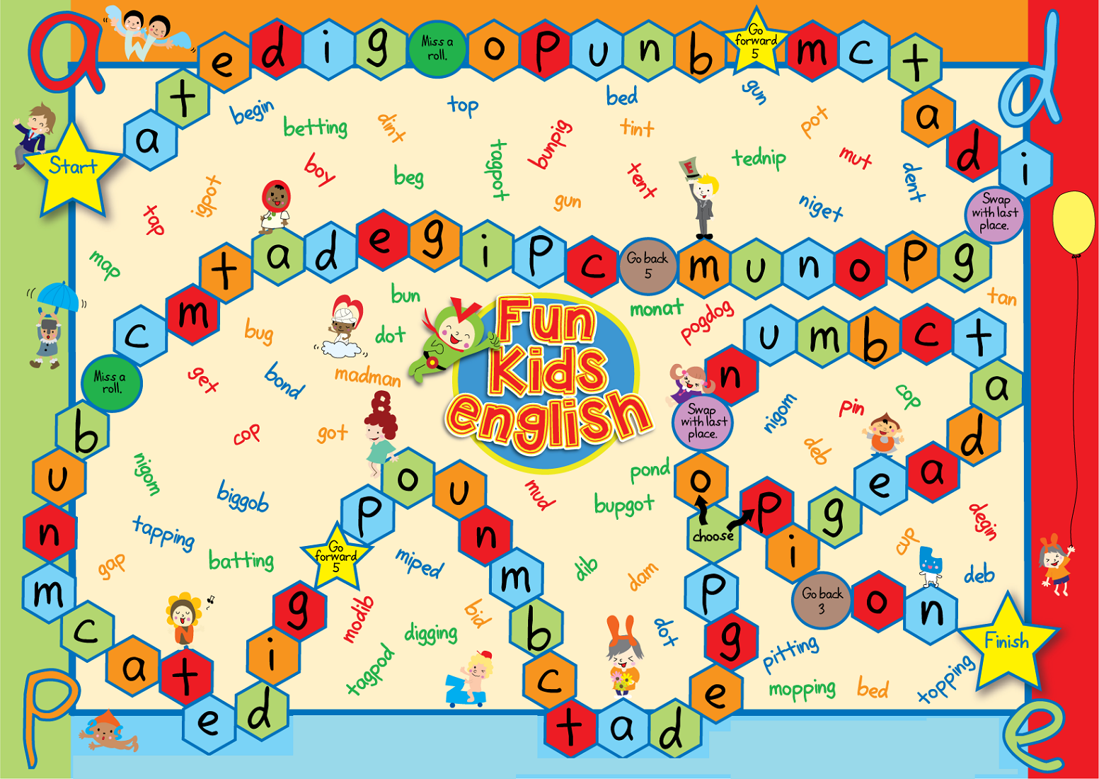 printable english games for kids