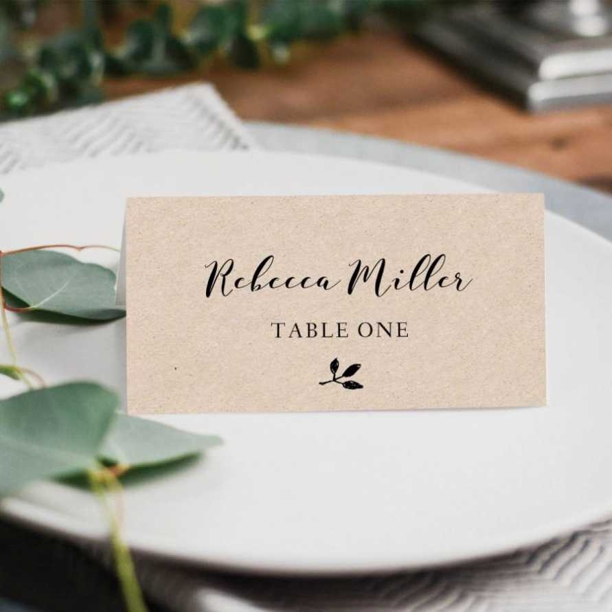 Printable Escort Cards Template Creative Inspirational Template Examples
