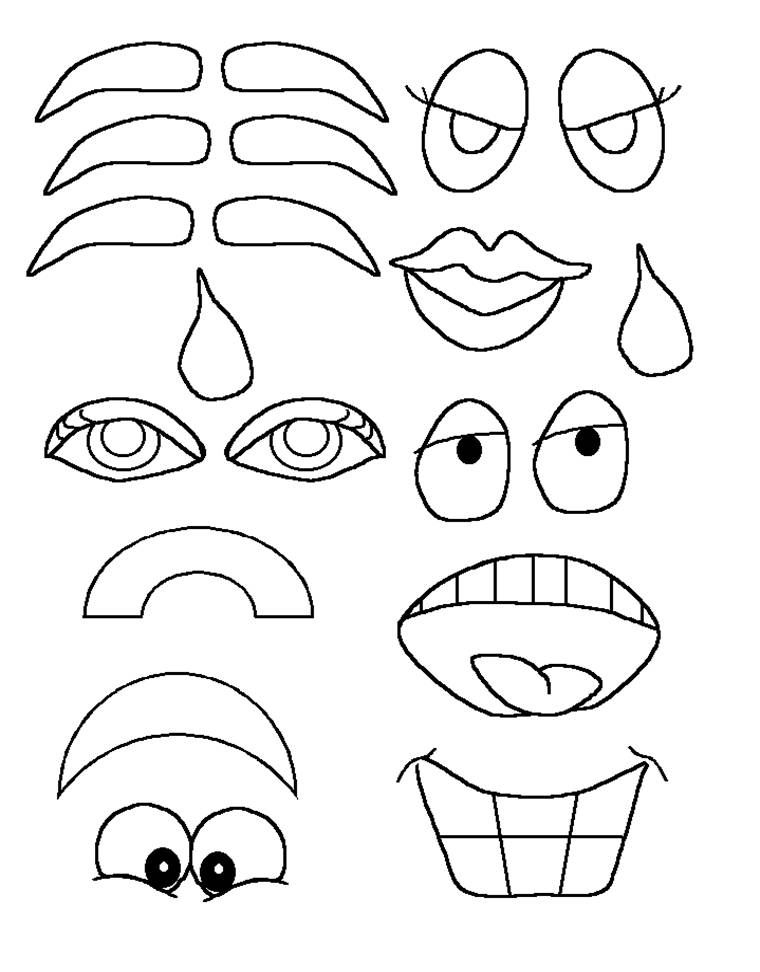 Printable Face Parts Printable New Year Banners