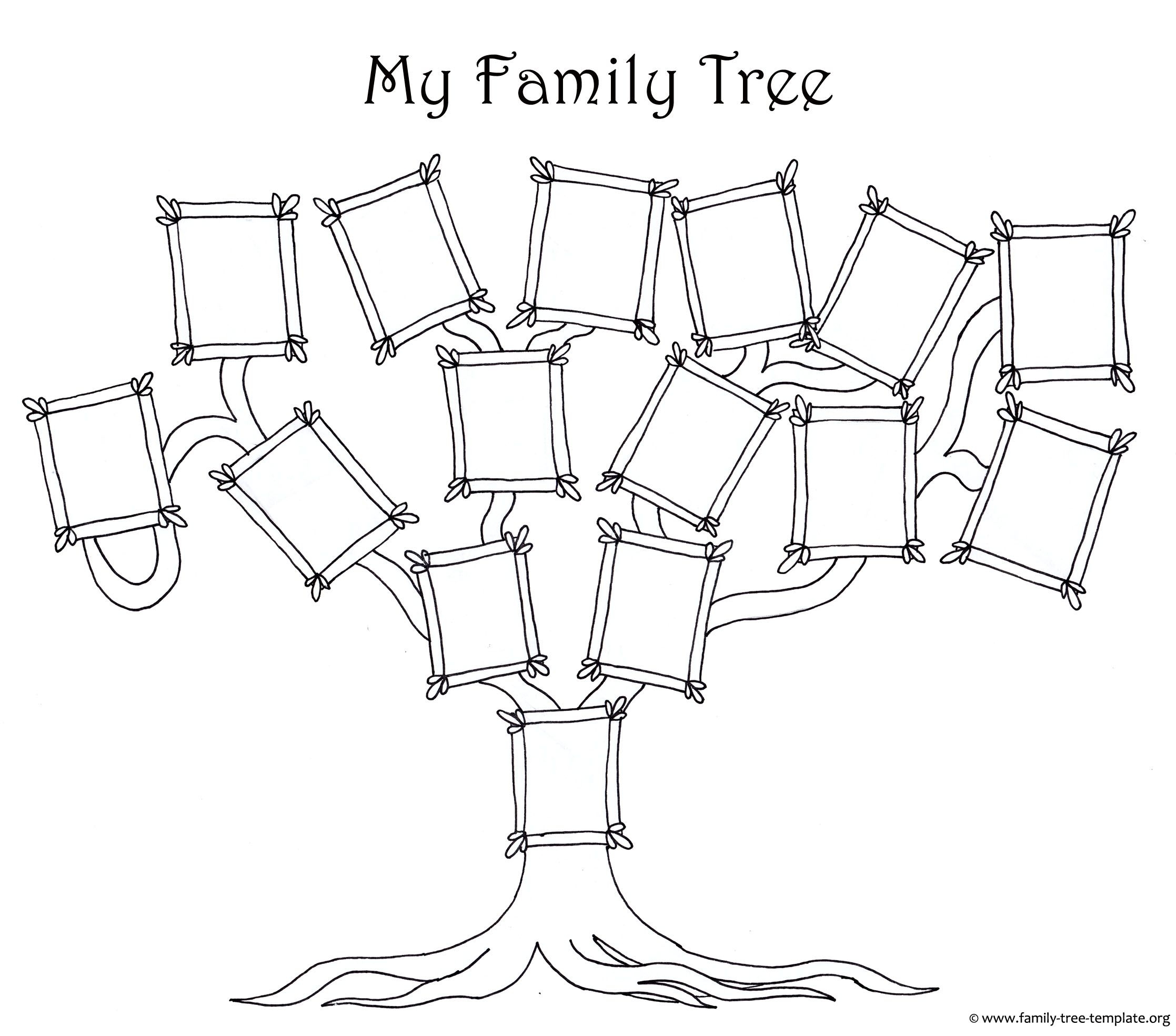family tree template for kids printable