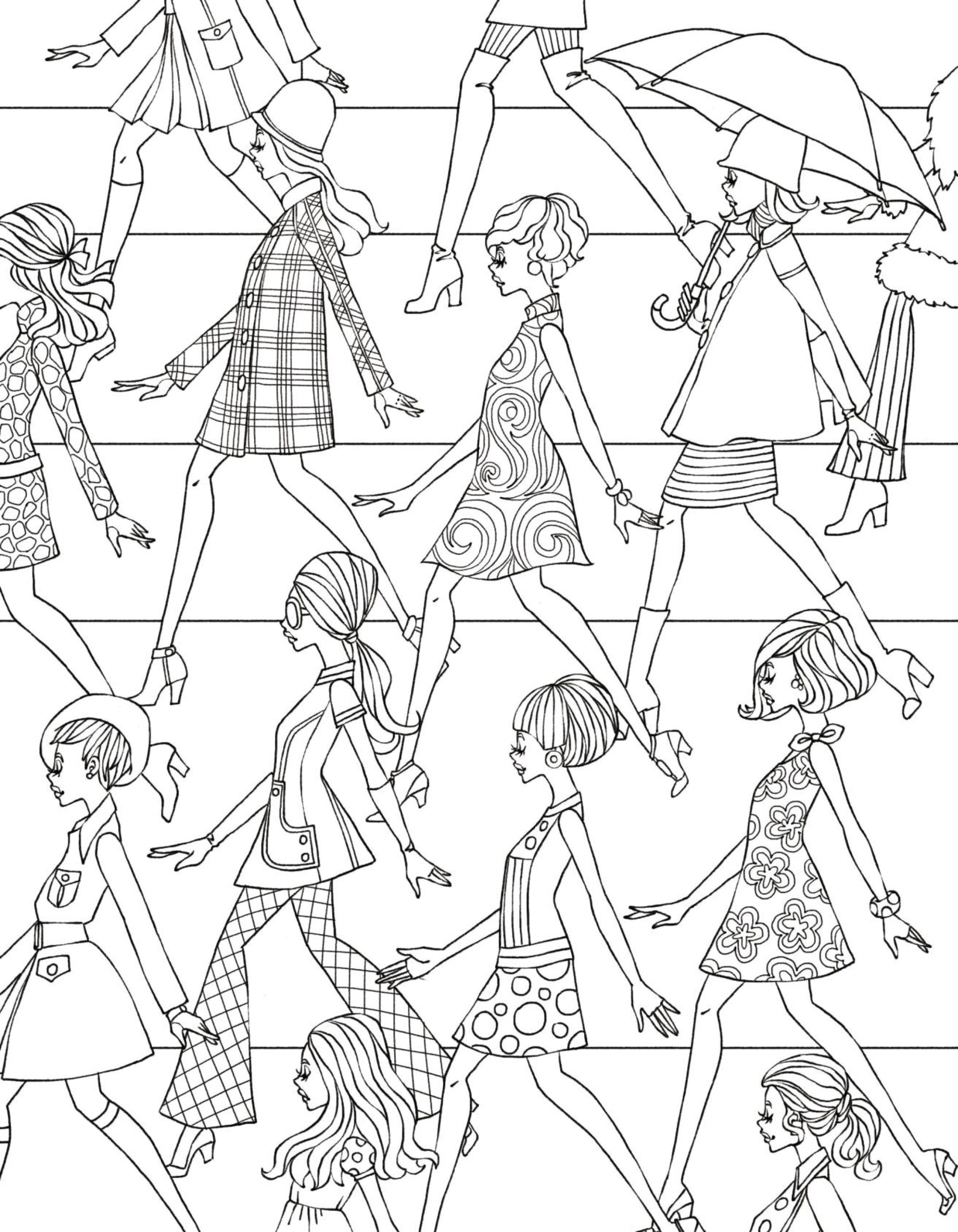 Printable Fashion Coloring Pages At GetDrawings Free Download