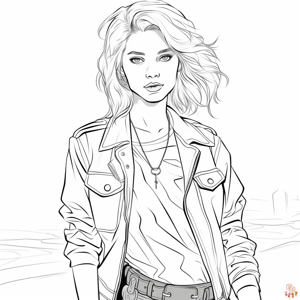 fashion coloring pages to print