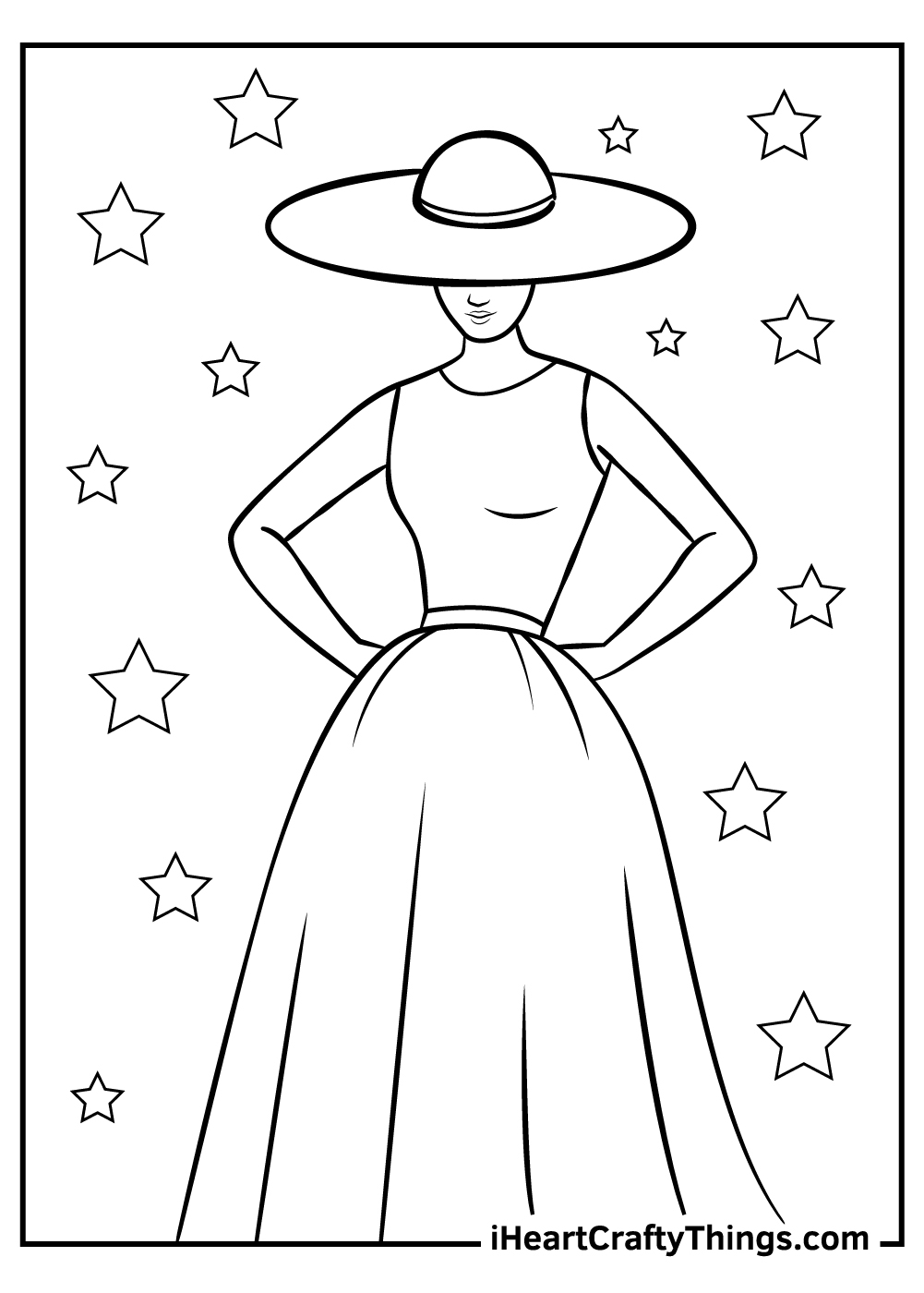 Printable Fashion Design Coloring Pages
