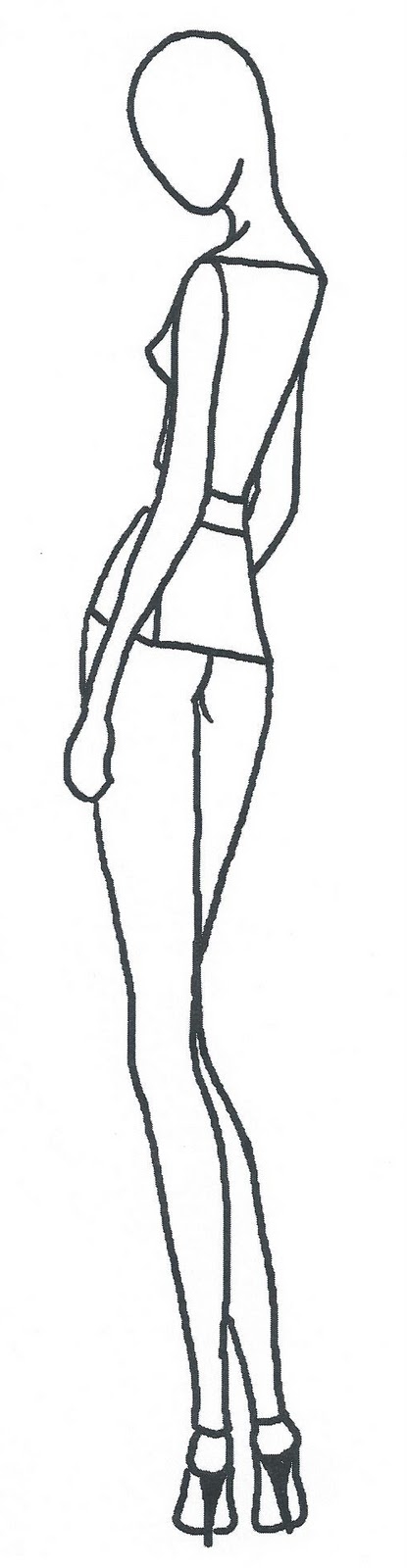 Printable Fashion Design Model Templates Design Talk