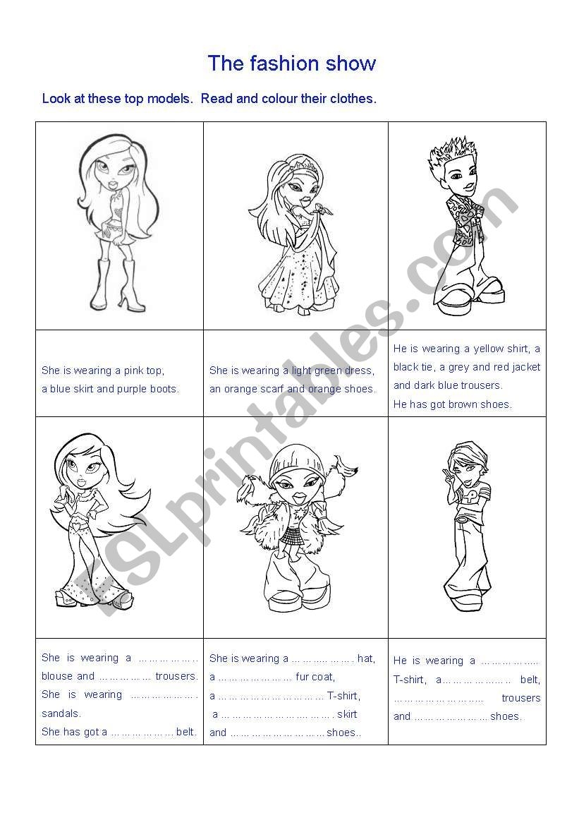 Printable Fashion Design Worksheets Activities