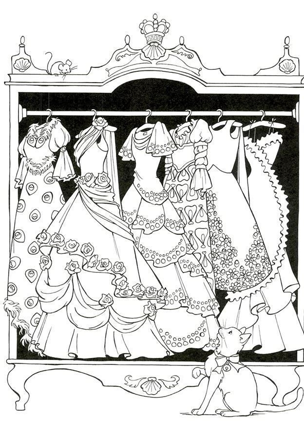 Printable Fashion Dress Coloring Pages Jambestlune
