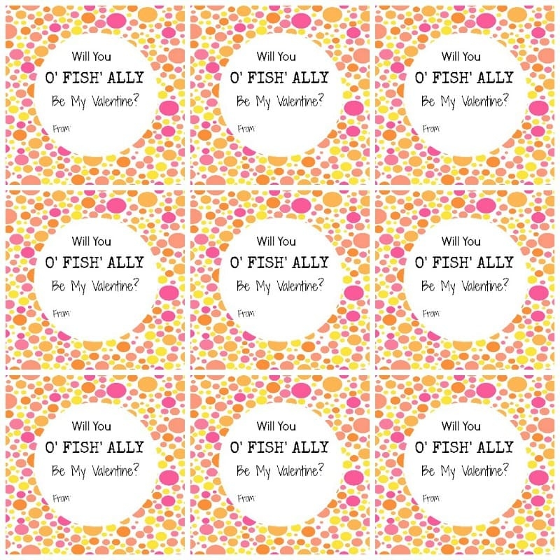 Printable Fish Valentine 39 s