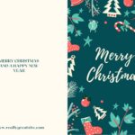 Printable Foldable Christmas Cards FREE Printable A Z