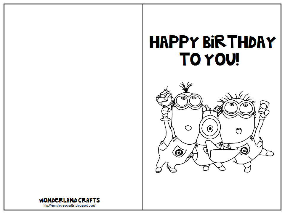 free printable birthday cards for kids pdf