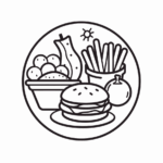 Printable Food Coloring Sheets Coloring Page