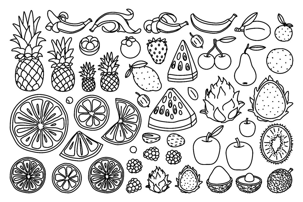Printable Food Coloring Sheets