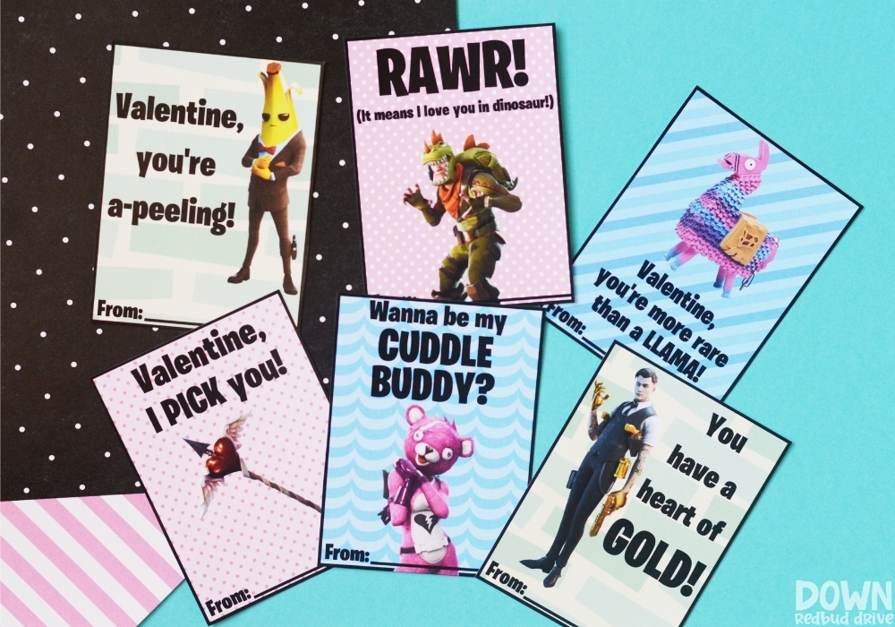 free printable fortnite valentine cards