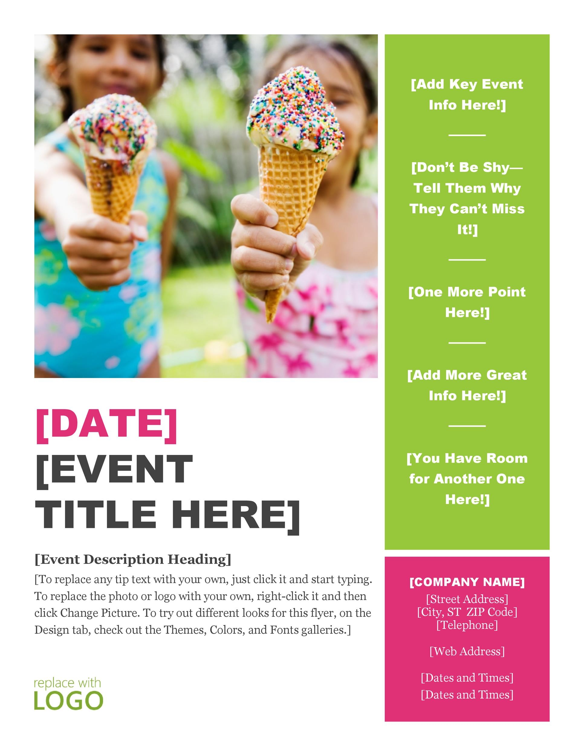 free printable flyer templates
