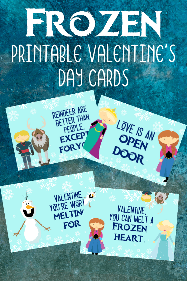 Printable Frozen Valentine 39 s Day Cards Valentine Day Cards Printable
