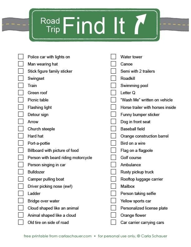 Printable Fun Car Games For Kids Tedy Printable Activities