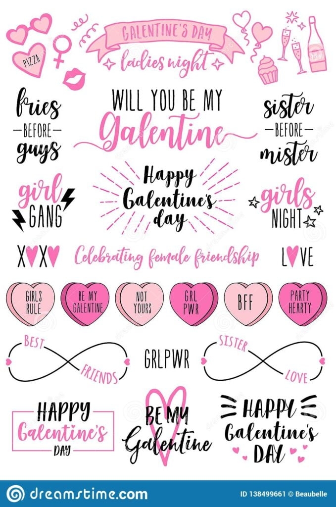 Printable Galentines Day Cards Free Printable Templates