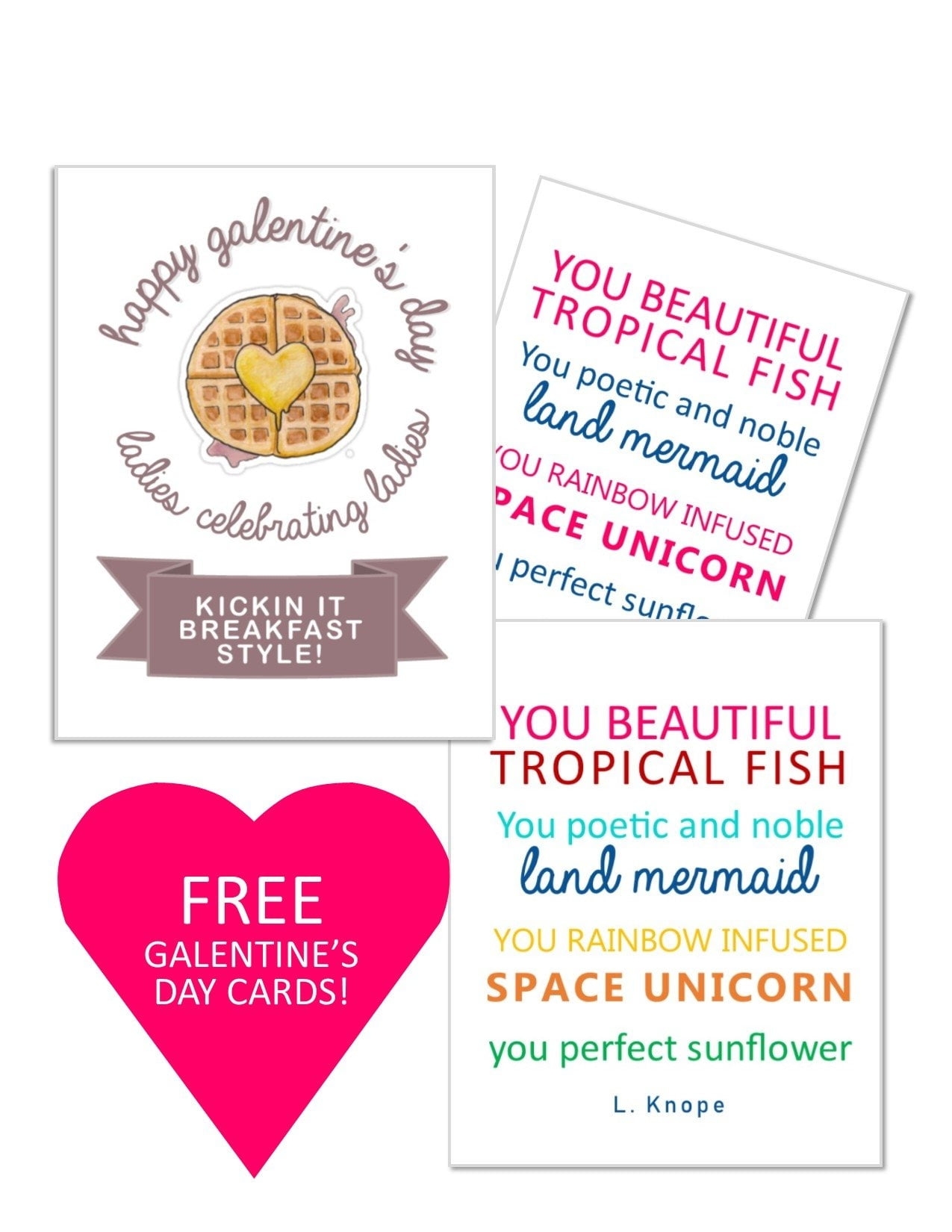 Printable Galentines Day Cards Free Printable Templates