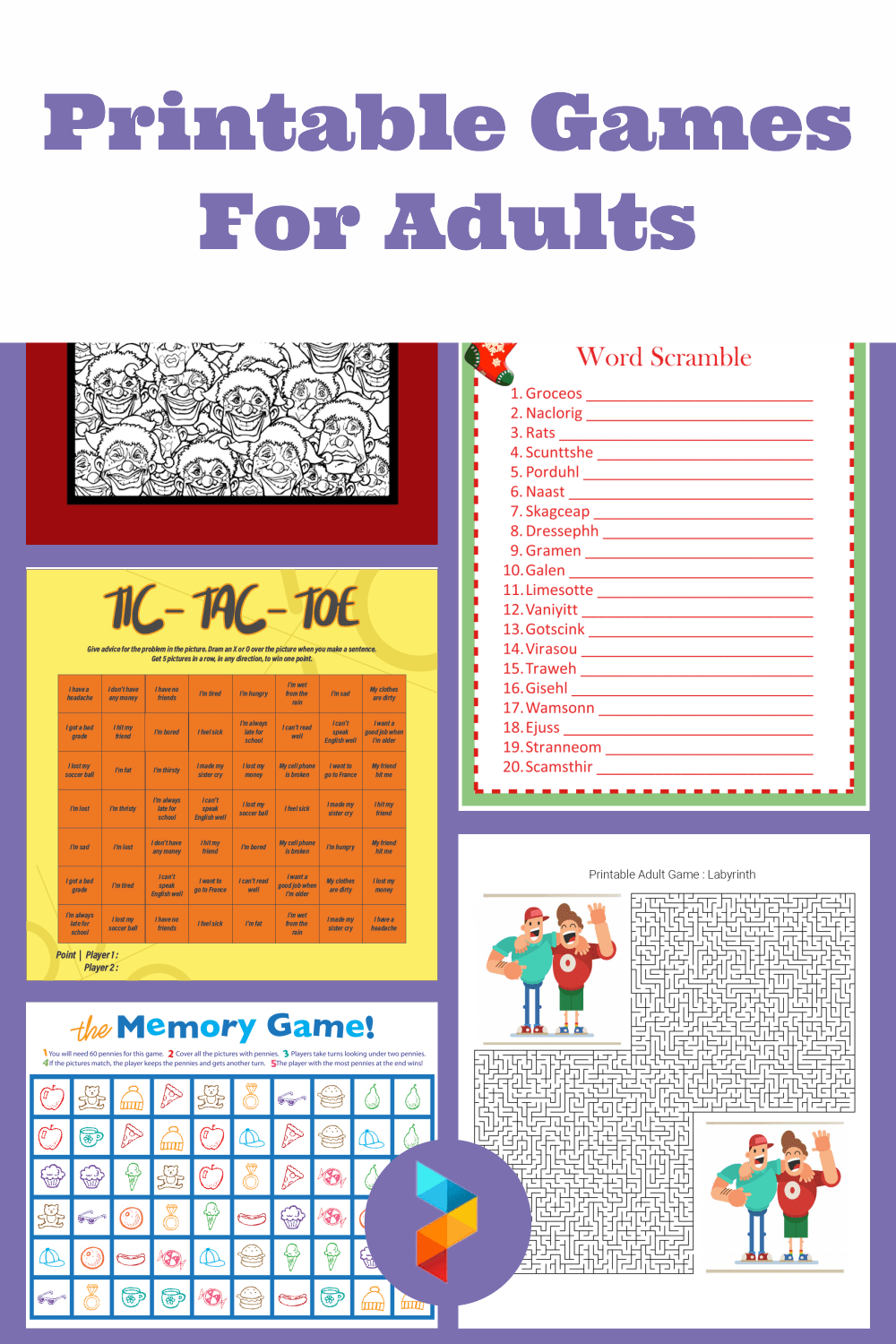 Printable Games Printable Calendars AT A GLANCE