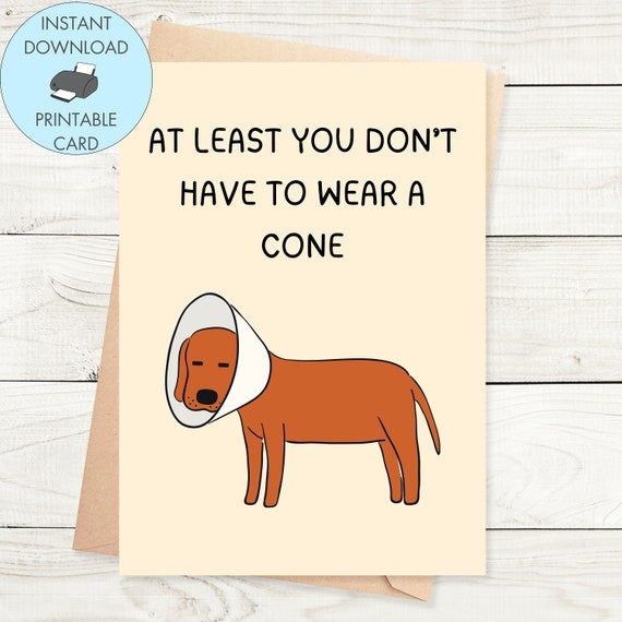 Printable Get Well Soon Card Funny Get Well Soon Card For Dog 