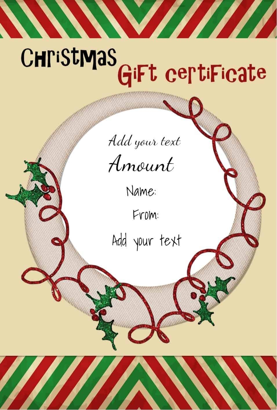 Printable Gift Voucher Template Free Download Printable Templates