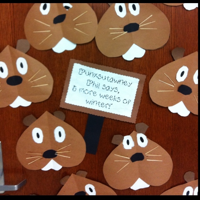 Printable Groundhog Craft Printable Calendars AT A GLANCE