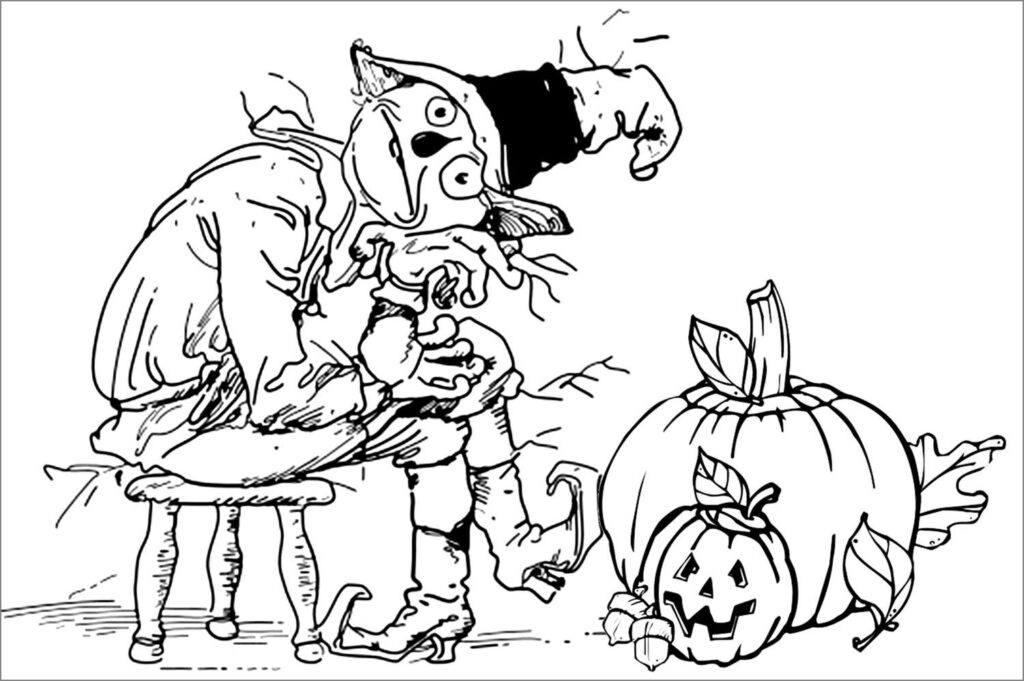 Printable Halloween Coloring Pages For Adults Coloring Home