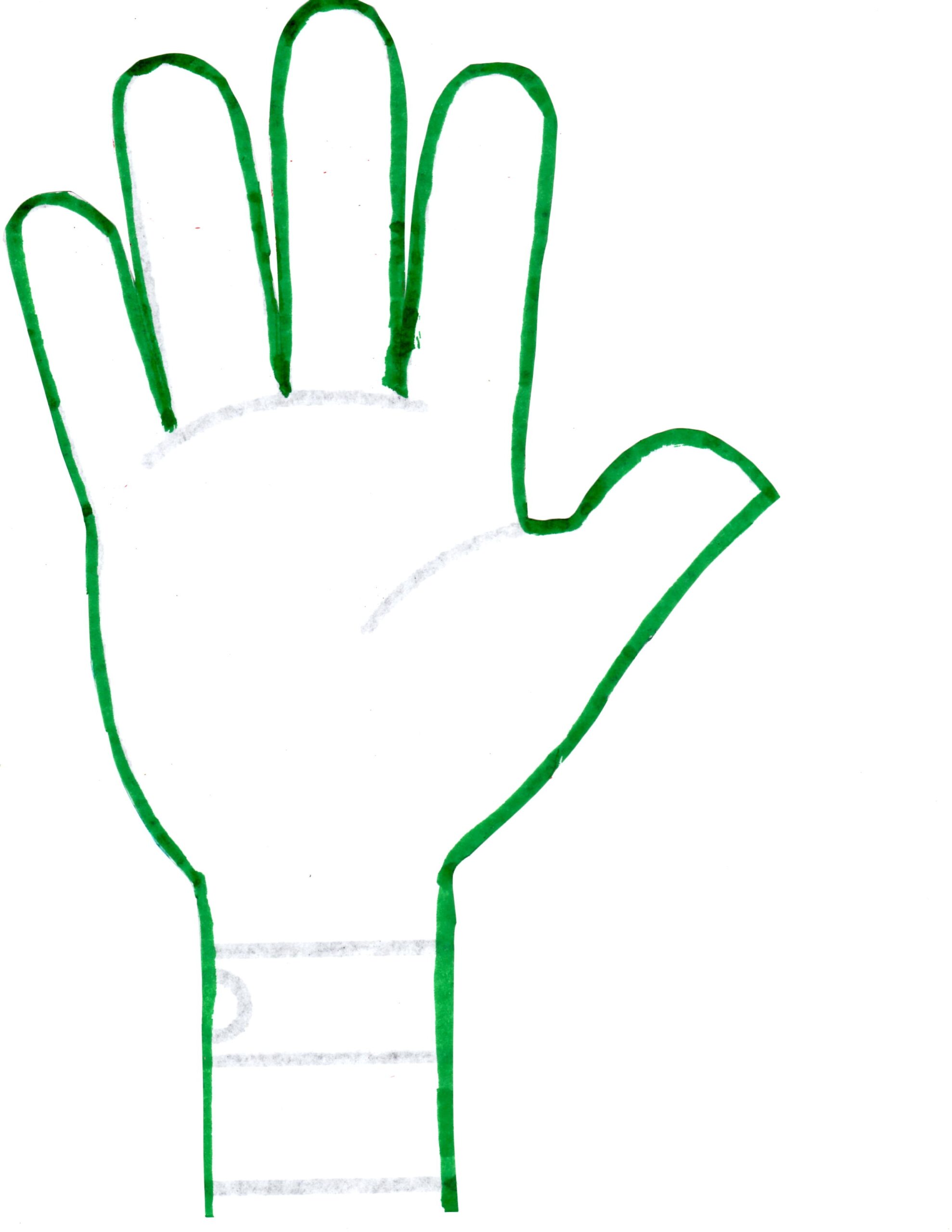 Printable Hand Template ClipArt Best
