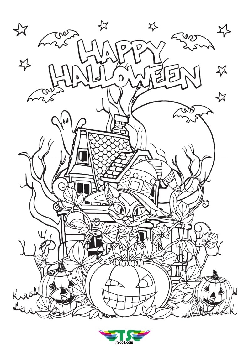 free halloween printable coloring pages