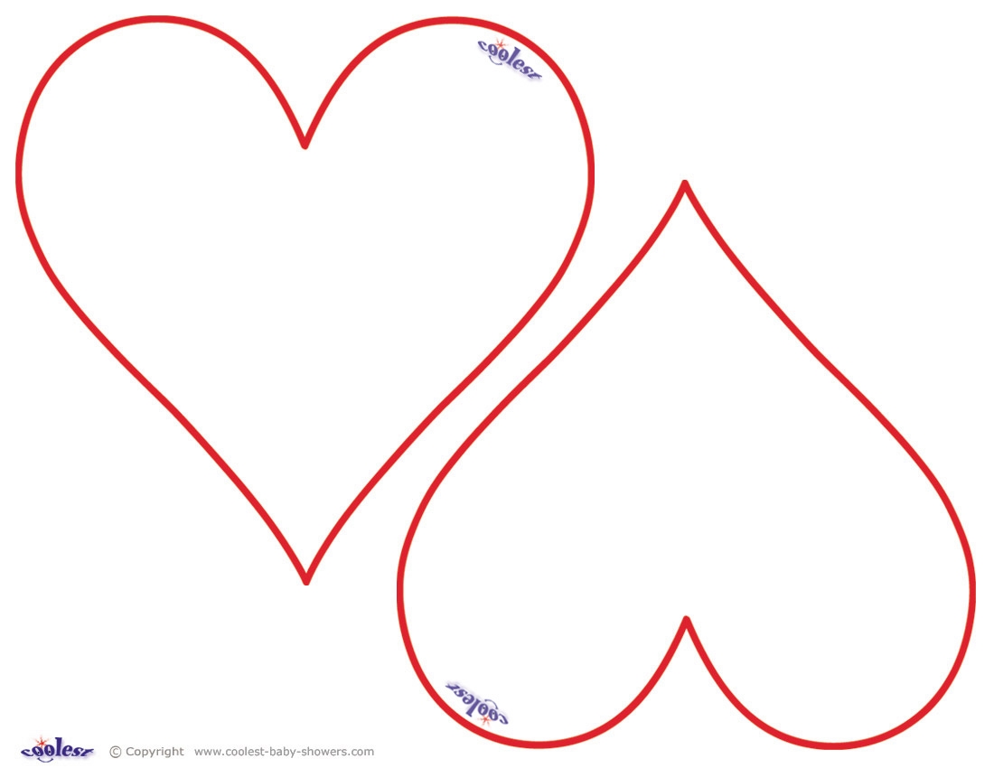 free printable heart shape template