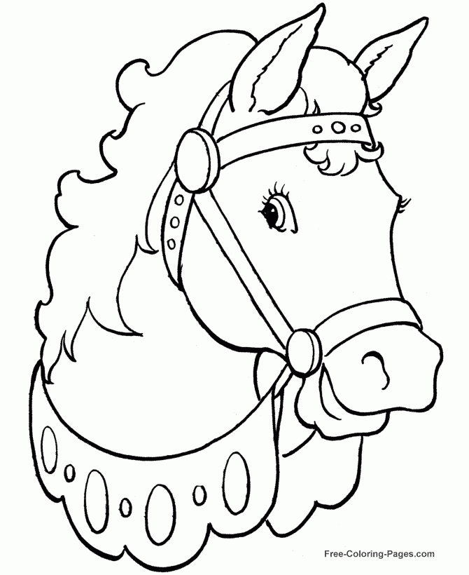 Printable Horse Coloring Pages 004