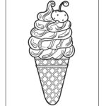 Printable Ice Cream Coloring Pages Online Here Rbk bm