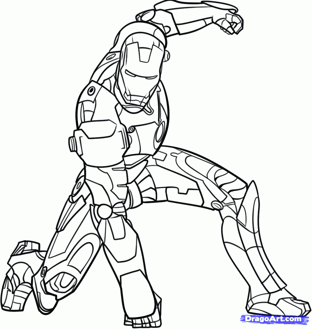 Printable Iron Man Coloring Pages