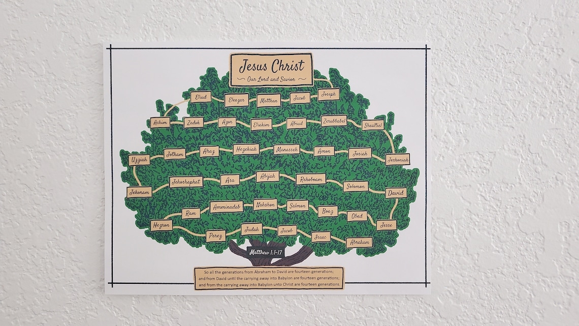 Printable Jesus Family Tree Chart Free Printable Charts