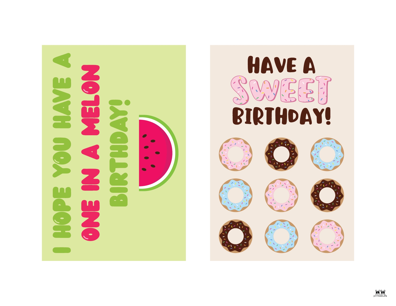 Printable Kids Birthday Cards