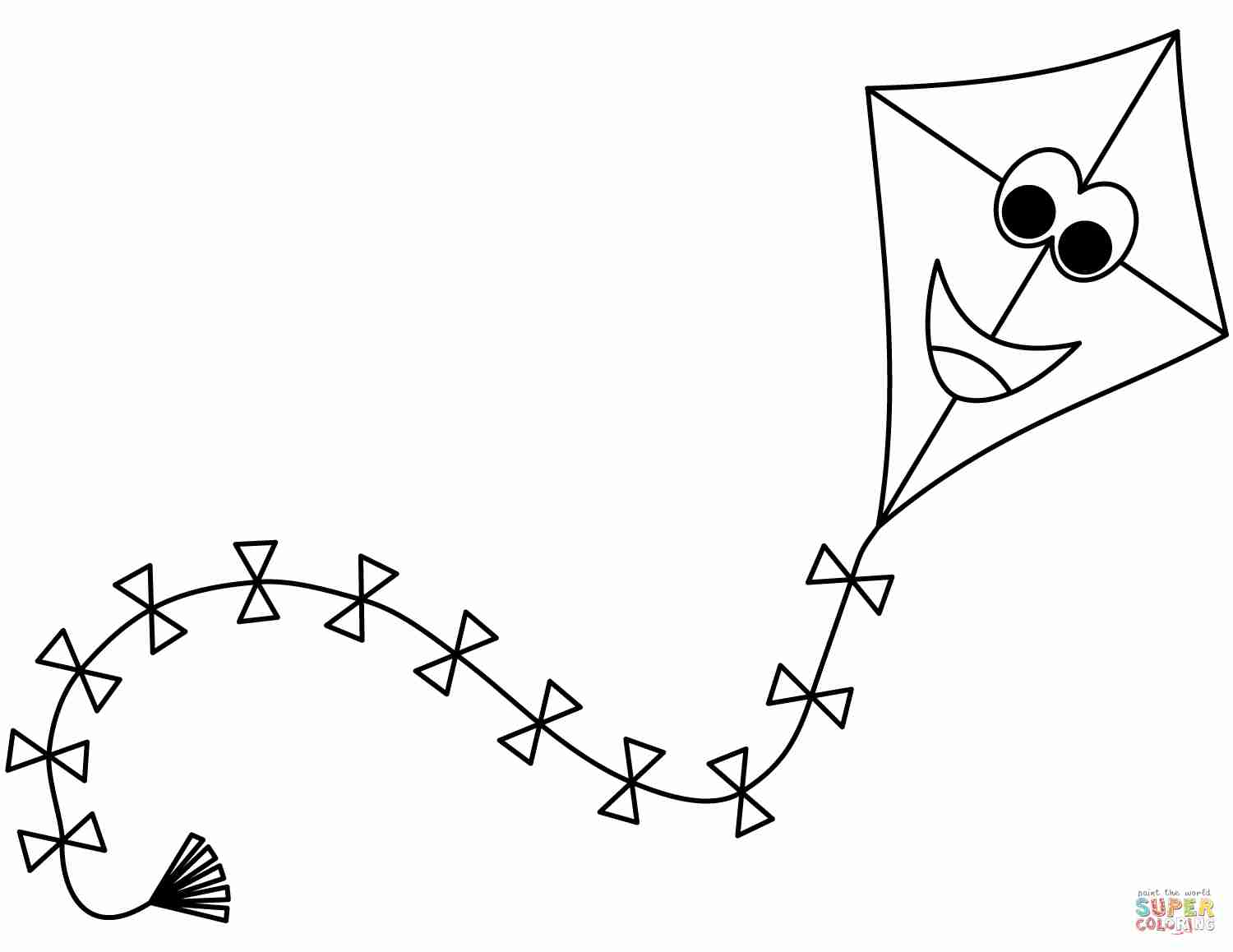 Printable Kite Coloring Page At GetColorings Free Printable 