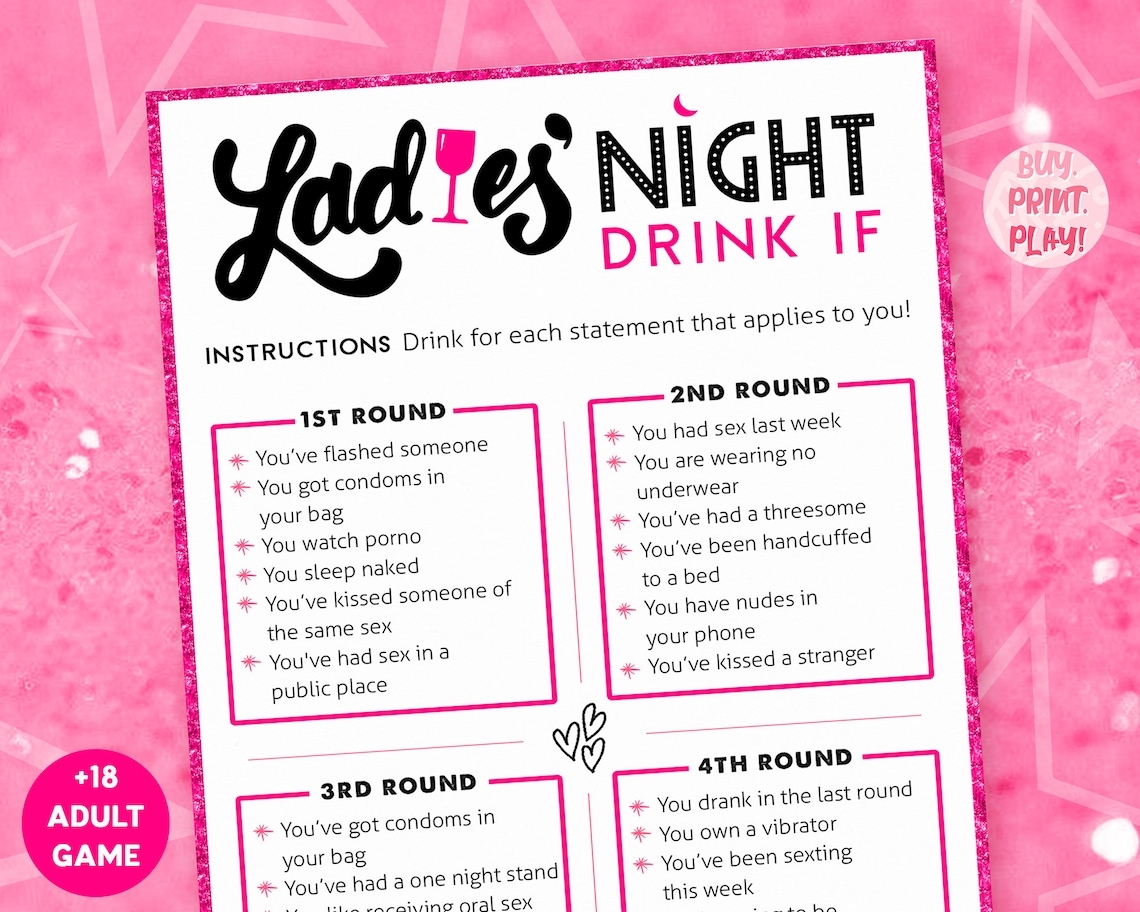 Printable Ladies Night Games Printable Word Searches